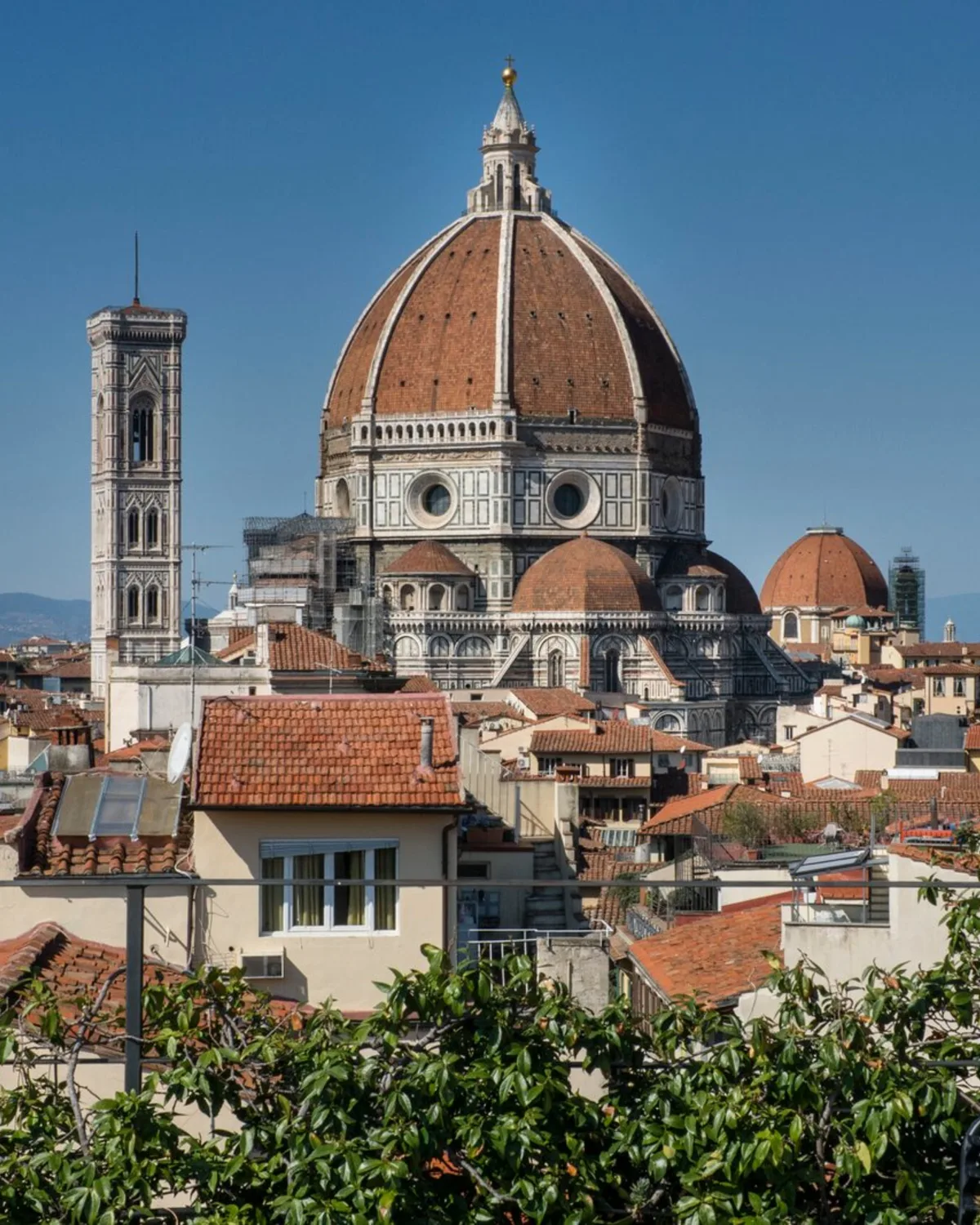 Panoramic view of Florence Cathedral from the terrace